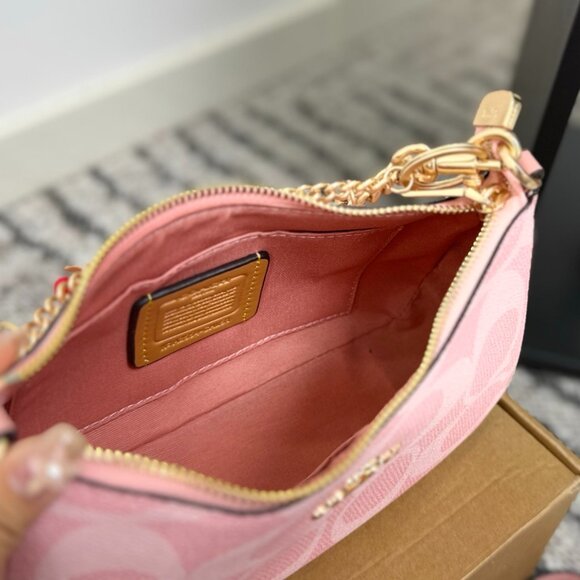 NWT Coach Teri Powder Pink Shoulder Bag CAL51 Crescent Crossbody Purse - Picture 8 of 8